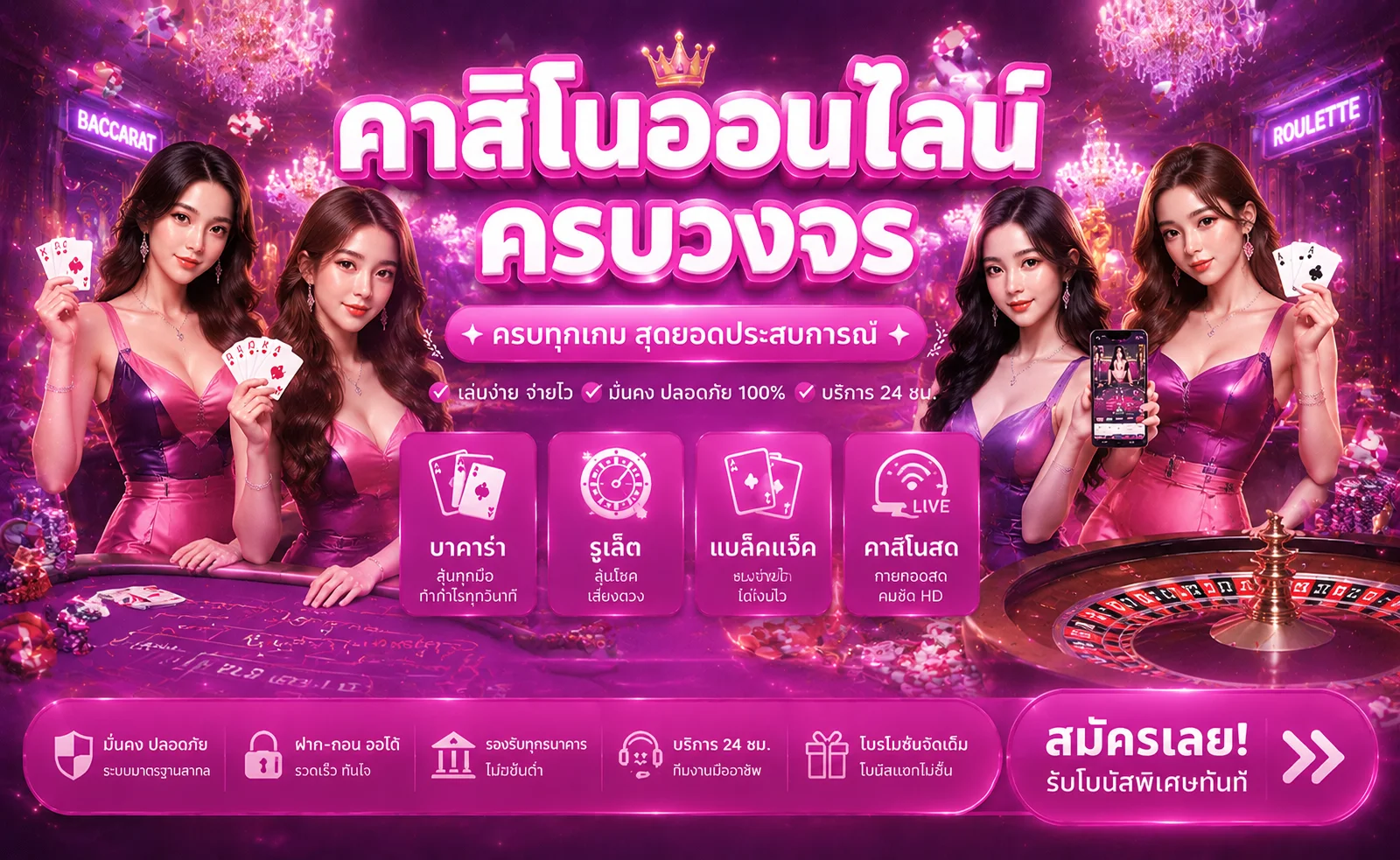 FULLX369 เว็บตรง คาสิโนออนไลน์ครบวงจร ฝากถอนออโต้ เครดิตฟรี